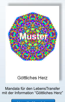 Mandala fr den LebensTransfermit der Information Gttliches Herz